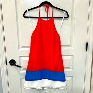 NWT Gianni Bini Women’s Red White Blue Independence Day Halter Dress - Size 4